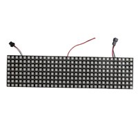 Ioensy - Panel De Matriz De Píxeles Led Ws2812B Rgb Pantalla De Texto De Video De Imagen Digital 8X32Cm