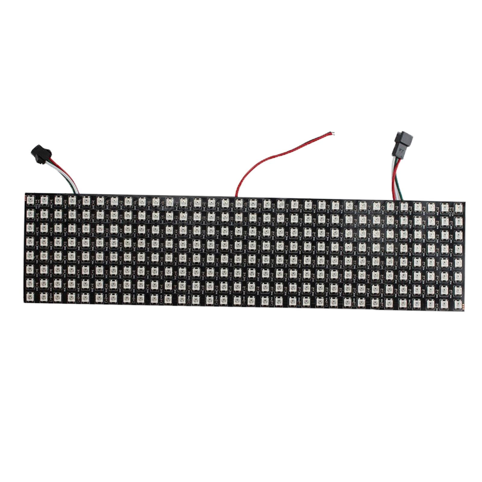 Ioensy - Panel De Matriz De Píxeles Led Ws2812b Rgb Pantalla De Texto De Video De Imagen Digital 8x32cm