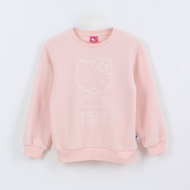 Polar Niña Diseño Frontal Logo Rosado Hello Kitty