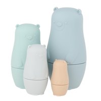 Bothyi - Muñecas Anidadas De Silicona, Juguete Apilador De Muñecas Rusas Matryoshka Para Niños, Azul