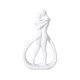 thumbnail image 4 of Estatua De Pareja Abrazada Para El Hogar, Adorno Coleccionable Para El Gabinete Del Hogar, Aniversario, Color Blanco, 4 of 5