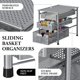 thumbnail image 4 of Organizador de Cestas Apilable Simple Houseware 3 Niveles Plateado, 4 of 8