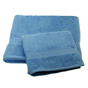 Masel - Set 2 Toallas Florentino Azul-100% Algodon