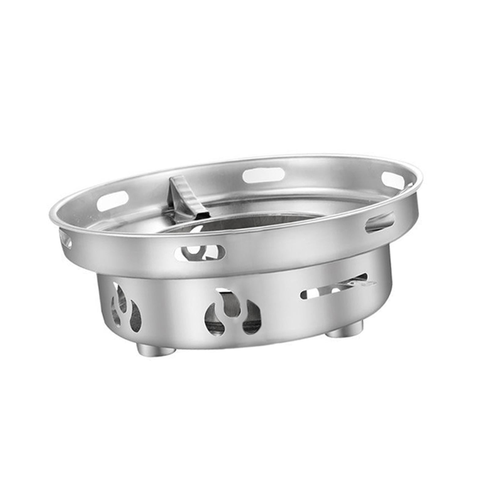 Magideal - Estufa De Alcohol Al Aire Libre Estufa De Camping Estufa Soporte Compacto A Prueba Quemador De Alcohol Horno Estufa De Cocina Para Acampar,