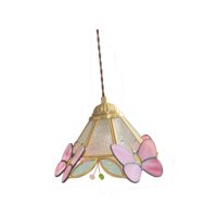 Magideal - Lámpara Colgante, Lámpara De Vidrieras, Decoración Del Hogar, Accesorio De Iluminación Clásico Resistente, Luz Colgante Para Cafetería, Techo, Adorno Claro