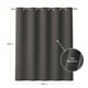 thumbnail image 2 of Cortina de Tela Blackout Gris Grafito Vincenzi 140x220, 2 of 8