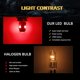 thumbnail image 3 of Bombilla LED YM E-Bright 194 T10 5050 5-SMD 12 V roja para coche x20, 3 of 6