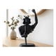 thumbnail image 1 of Escultura busto samurái decorativo negro, 1 of 2