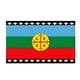thumbnail image 1 of Bandera Mapuche de 60x90cm Decoracion Fiestas Patrias, 1 of 3