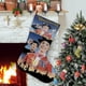 thumbnail image 1 of Mary Poppins Tema: Calcetines de Navidad, fino lino blanco para colgar en escaleras y chimenea, decoración navideña para el hogar, regalo de Navidad. 45cm × 32cm, 1 of 5