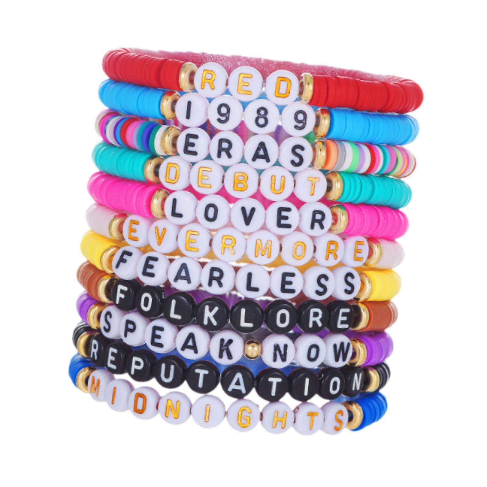 Ioensy - 11 Pulseras De La Amistad Pulseras Con Letras De Colores Pulseras Que Inspiran Moda