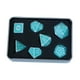thumbnail image 2 of 7 Dados Acrílicos Con Caja De Almacenamiento Juegos De Mesa Juegos De Rol Dados De Varias Caras Azul Claro, 2 of 3