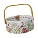 thumbnail image 3 of Cesta De Frutas Floral De Cerámica Retro Para Mesa De Comedor Centro De Mesa Cocina Flor, 3 of 5