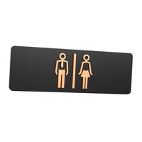 Magideal - Placa De Señal De Baño Para Hombres Y Mujeres, Señalización Decorativa Extraíble, Señal De Baño, Indicador De Baño Para Tiendas, Bares, Cafeterías, Pa Tipo A