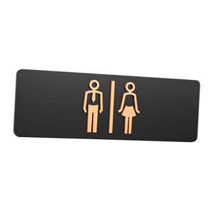 Magideal - Placa De Señal De Baño Para Hombres Y Mujeres, Señalización Decorativa Extraíble, Señal De Baño, Indicador De Baño Para Tiendas, Bares, Cafeterías, Pa Tipo A