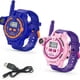 thumbnail image 1 of 2pcs Rechargeable Walkie Talkie Watches For Kids, Two-Way Radio Walky Talky With Flashlight Children Outdoor Game Interphone Toy Game And Gifts For Boy And Girl, Birthday Holiday Gift, 1 of 2
