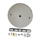 thumbnail image 3 of Kit De Dosel Para Proyecto De Bricolaje Plancha Para Lámpara Colgante Placa De Cubierta De Techo De Repuesto Diámetro Blanco De 12 Cm, 3 of 5