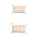 thumbnail image 1 of 2x Fundas De Almohada Boho Throw Funda De Macramé Con Borlas Copetudas, 1 of 4