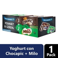 Yoghurt Con Cereal Chocapic (3 Un) + Milo (2 Un)Pack 710 G Nestlé