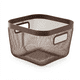 thumbnail image 1 of Cesta Organizador Metalica Cuandrada Contenedor de Almacenamiento Multiuso, 1 of 3