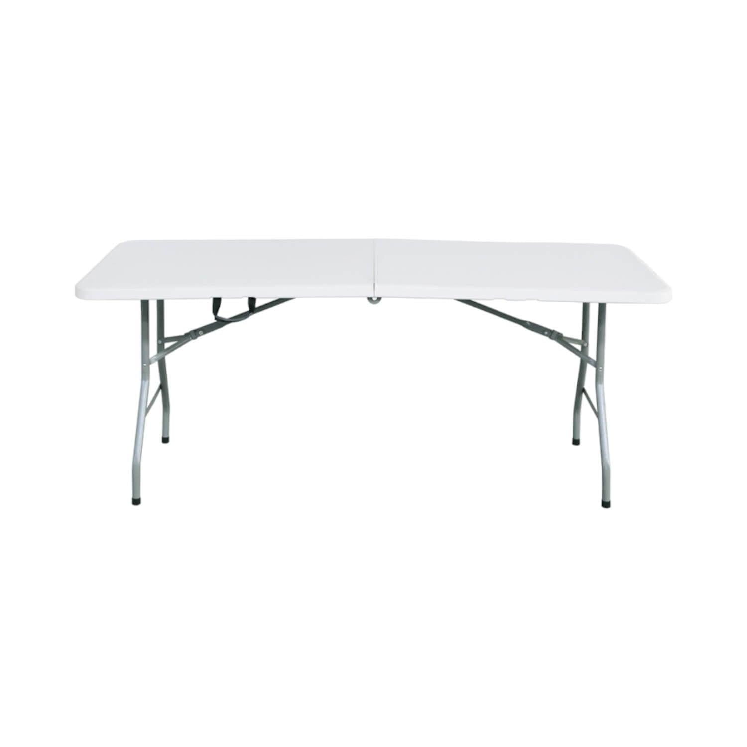 Mesa Plegable 150X70X74Cm Blanca Northwest Blanco Tamano Unico