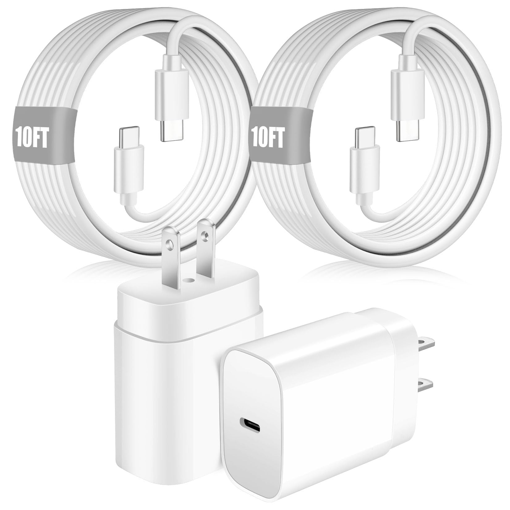 Cargador Usb C Speedscope De 25 W De Carga Rápida Para Samsung, Paquete De 2