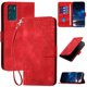 thumbnail image 1 of Funda Flip Premium Fibra de Carbono para Motorola MOTO G42 con Soporte y Cierre Rojo, 1 of 6
