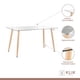 thumbnail image 3 of Comedor Mesa de Vidrio 120x80 con 6 Sillas Spoon Terciopelo Beige, 3 of 3
