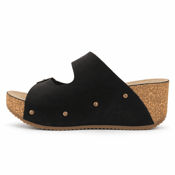 Sandalia Negro Mujer Casual Chalada Como
