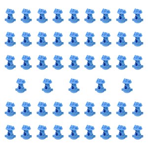 Ioensy - 50 Piezas De Aisladores De Cerca Eléctrica, Aisladores De Alambre Para Contención De Mascotas, Granja, Azul