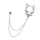 thumbnail image 1 of Puntas de cabeza de venado Cadenas de eslabones dobles Borlas Pasadores de collar Broche Clip Pin plata, 1 of 3
