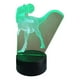 thumbnail image 2 of Lampara Ilusion 3D Dino Rex de 7 colores, Base touch, 2 of 7