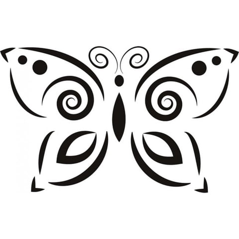 Rienda Libre Graphics - Decomural Simple Butterfly Girls Butterflies Ws-18602