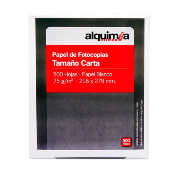 Papel Fotocopias Tamaño Carta 500 Hojas
