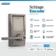 thumbnail image 2 of Cerradura de puerta inteligente Schlage Encode Century WiFi níquel satinado, 2 of 9