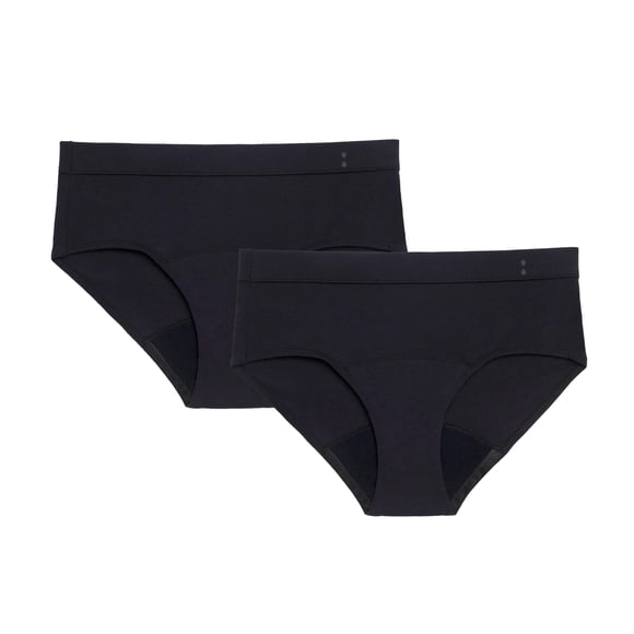 Ropa interior menstrual Thinx for All - Pack de 2 bragas XL negras