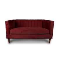 Latam Home - Sofá Sorrento 2C Tela Velvet Vivian Burdeo