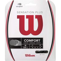 Juego De Cuerdas De Tenis Wilson Sensation Plus 16, Color Negro