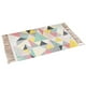 thumbnail image 1 of Alfombra Minimalista Estampada Boho Tejida a Mano Con Borlas, 1 of 3