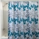 thumbnail image 3 of Cortina De Baño 180 x 180 Cm Poliéster Hojas Turquesa, 3 of 3