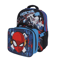 Mochila Con Lonchera Spiderman Heroes Azul Marvel