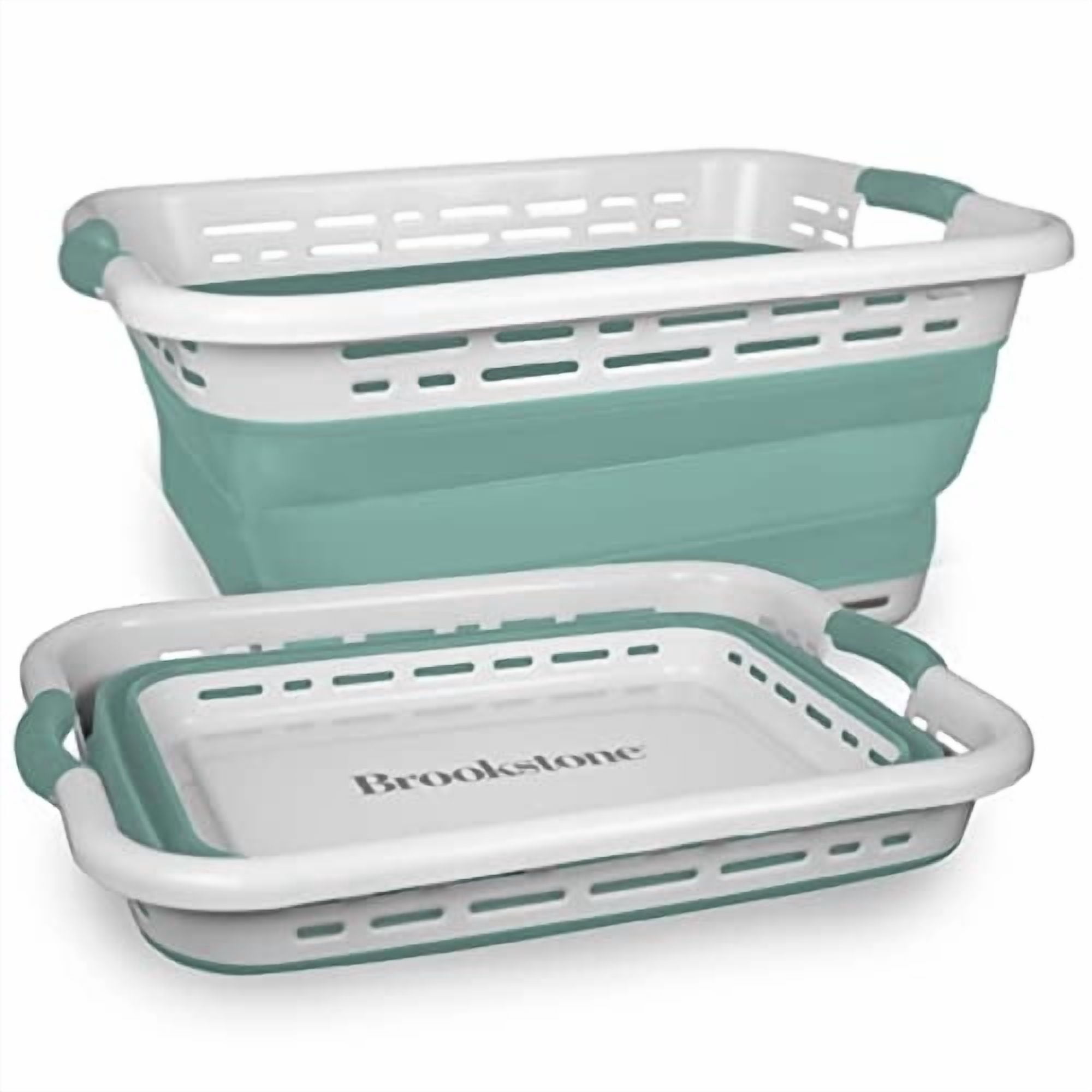 Cesto De Ropa Brookstone, Plegable, 24 L, Con Agarre Cómodo