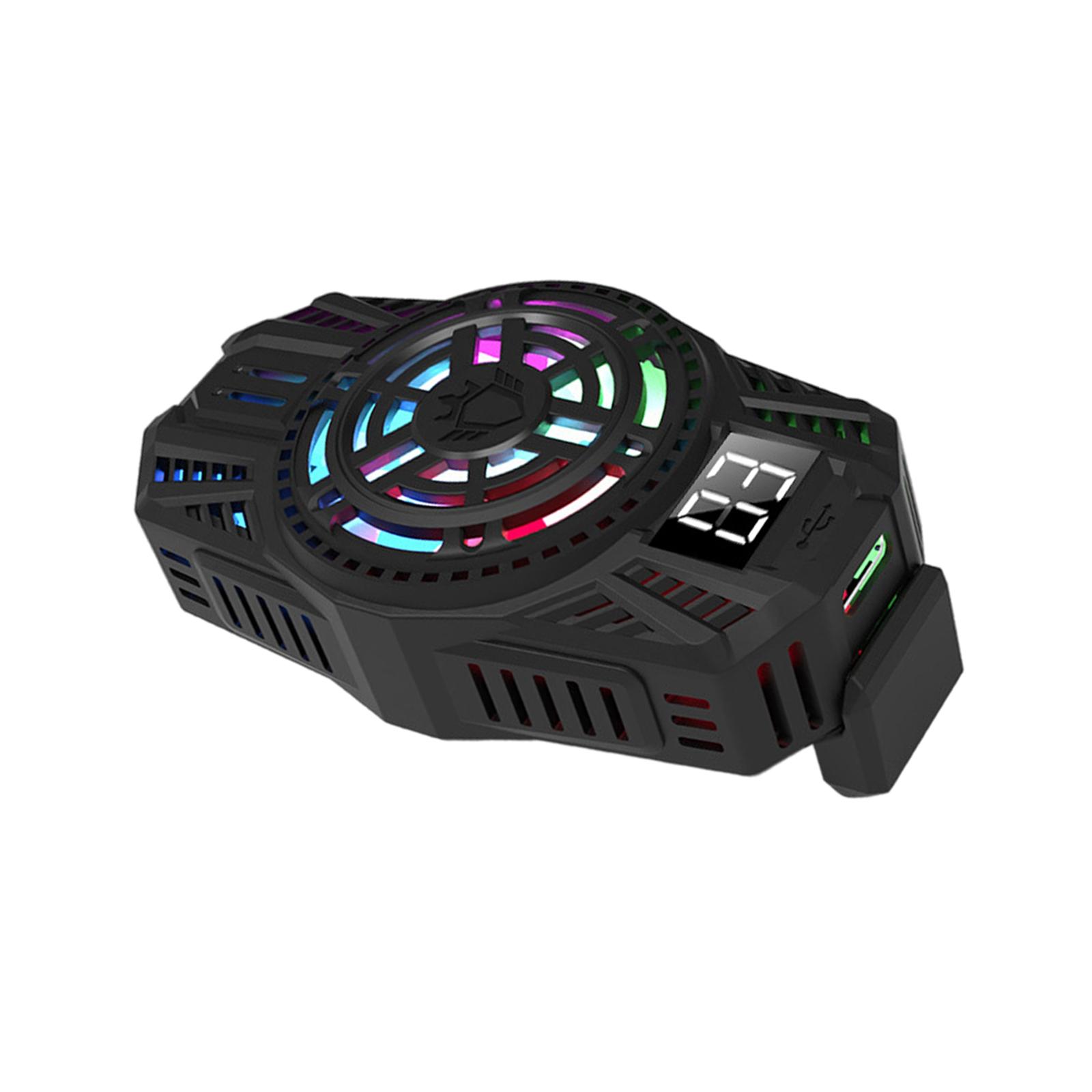 Magideal - Ventilador De Refrigeración Del Teléfono Radiador Refrigeración Rápida Semiconductor Portátil Enfriador Del Teléfono Disipador De Calor Ventilador Del , Negro