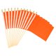 thumbnail image 1 of Uxcell 8x3 Pulgadas Bandera de Palo en Blanco Naranja, 12 Piezas con Palo de Madera Bandera de Color Sólido de Mano, 1 of 6