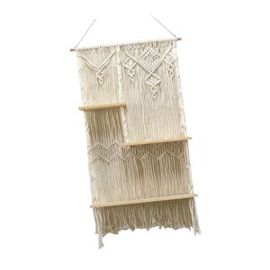 Bothyi - Tapicería Macrame Estante Para Colgar En La Pared Tejido A Mano Para Estante De Pared Interior Flotante