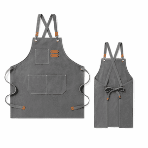 Telotenemos - Pechera Delantal Cocina Barbacoa Parrilla Premium Peluquero Gris