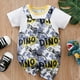 thumbnail image 1 of Summer Cute Sloth Allover Print Round Neck Baby Bodysuit For Your Lovely Baby Boy!, 1 of 5