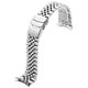 thumbnail image 2 of Correa de reloj Juntan 22 mm acero inoxidable tono plateado, 2 of 8
