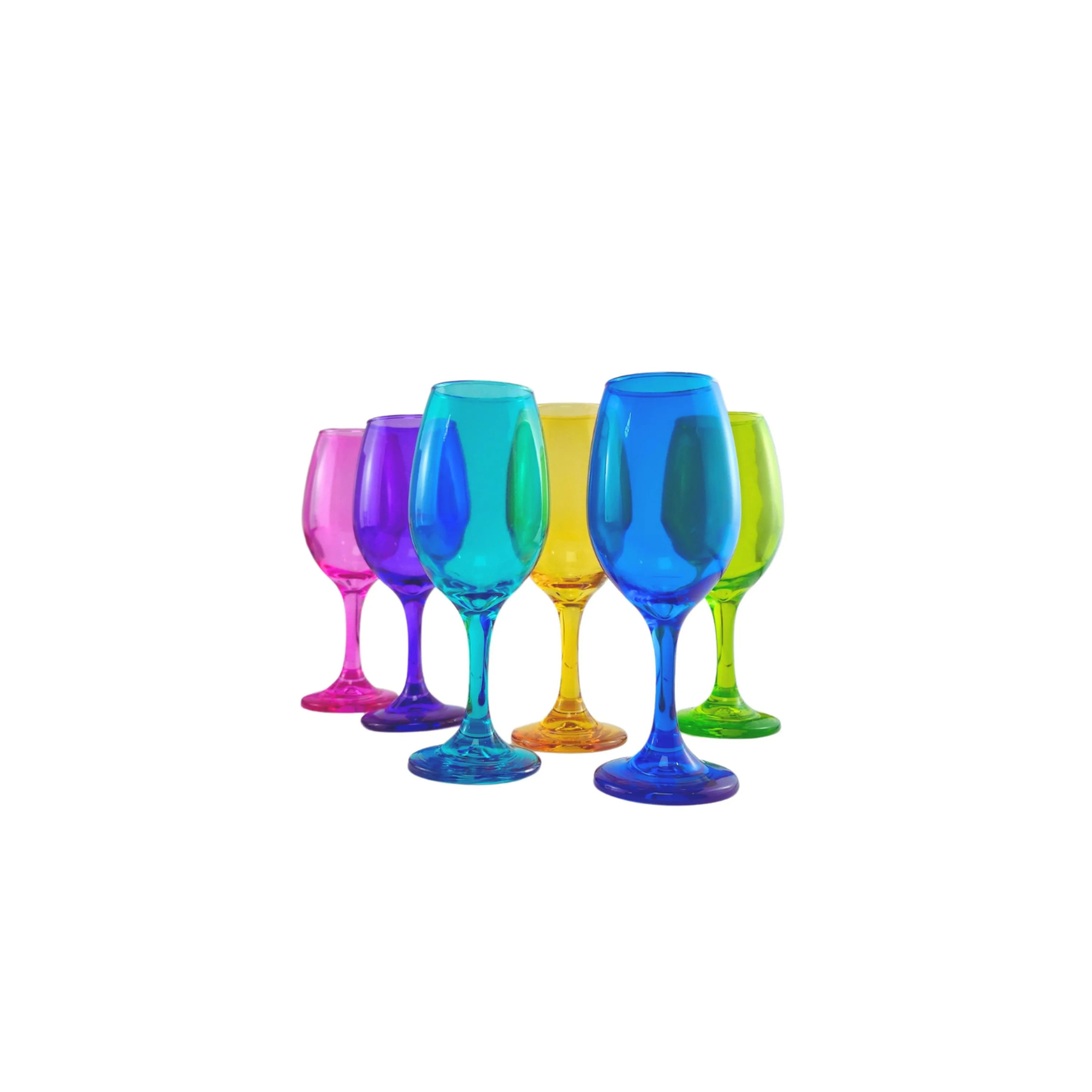 Display 6 Copas Vino Rioja Full Color 386cc Cristar