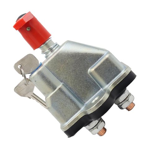 Ioensy - Interruptor De Desconexión De Batería De 12/24 V Con Llaves 250 A De Alta Corriente Para Coche